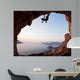 Silhouette Rock Climber Sunset