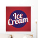 Vintage Style Ice Cream Wall Mural