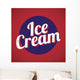 Vintage Style Ice Cream Wall Mural