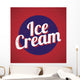 Vintage Style Ice Cream Wall Mural