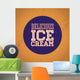 Vintage Style Delicious Ice Cream Print Wall Mural