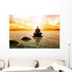 Man Figure Meditating Calm Wall Decal