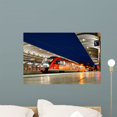 Commuter Train Kaiserslautern Train shown on a wall