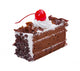 Chocolate cake topping with mousse chocolates ships and cherry o Wall Decal