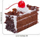 Chocolate cake topping with mousse chocolates ships and cherry o Wall Decal
