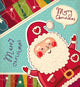 Christmas vector illustration with funny Santa Claus Wall Mural