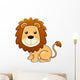 illustration of Lion cartoon Vector Wall Decal