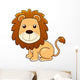illustration of Lion cartoon Vector Wall Decal