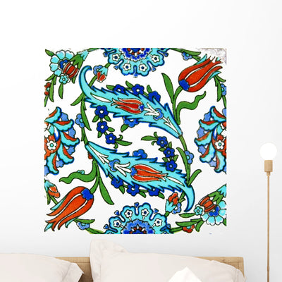 Floral Pattern Old Turkish shown on a wall