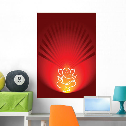 Ganesh Diwali Greeting Wall Mural
