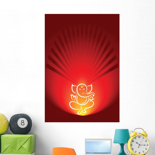 Ganesh Diwali Greeting Wall Mural