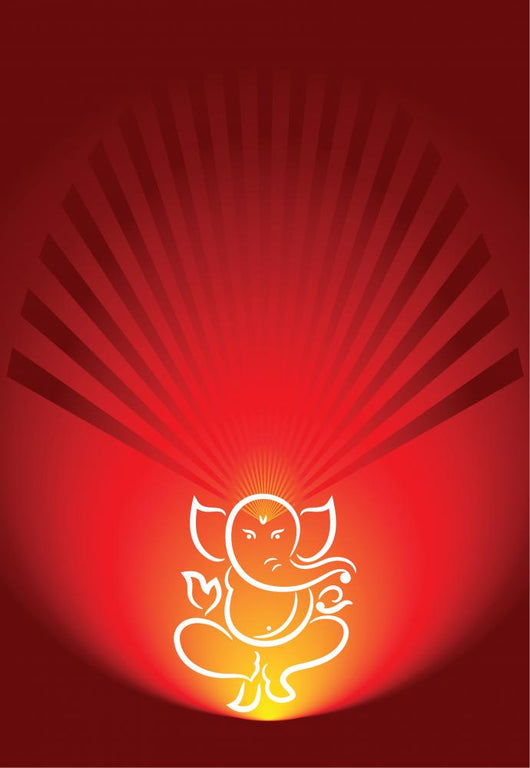 Ganesh Diwali Greeting Wall Mural