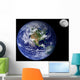 Earth and Moon Wall Mural
