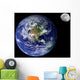 Earth and Moon Wall Mural
