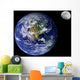 Earth and Moon Wall Mural