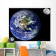Earth and Moon Wall Mural