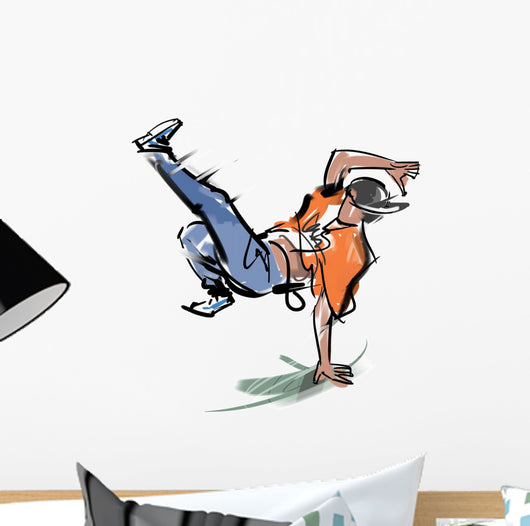 Break Dance05 Wall Decal