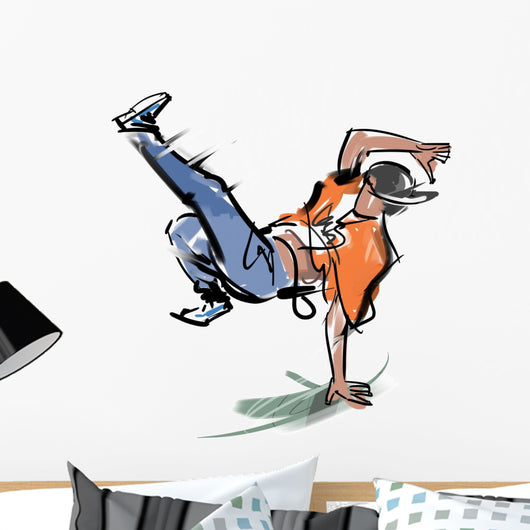 Break Dance05 Wall Decal