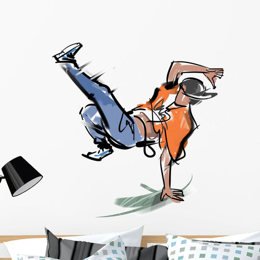 Break Dance05 Wall Decal