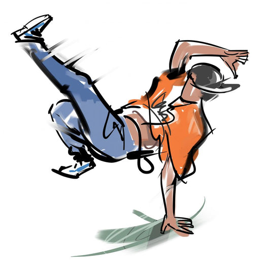 Break Dance05 Wall Decal