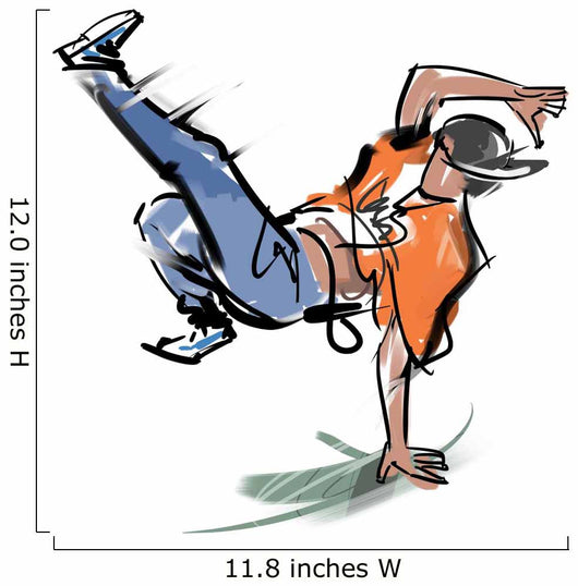 Break Dance05 Wall Decal