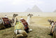 Three Camels and Pyramids