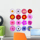 Various Flowers Wall Decal Sticker Set