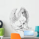 Pencil Drawing Pegasus Wall Mural