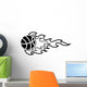 Sport Ball Flame Tattoo Wall Decal