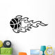 Sport Ball Flame Tattoo Wall Decal