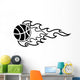 Sport Ball Flame Tattoo Wall Decal