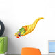 Fresh Cartoon Cornucopia Horn Wall Decal