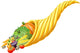 Fresh Cartoon Cornucopia Horn Wall Decal