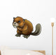 Cute Beaver Wall Decal