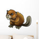 Cute Beaver Wall Decal