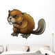 Cute Beaver Wall Decal