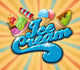 Ice Cream Background Vintage Vector Wall Mural