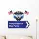 Comical Independence Day Party Sign Wall Decal