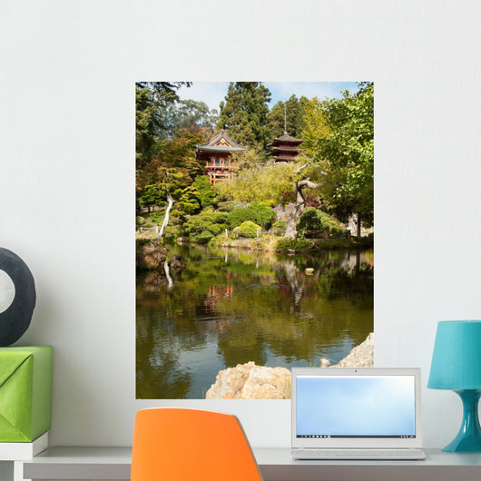 Pagoda Japanese Zen Garden Wall Mural
