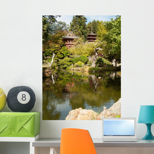 Pagoda Japanese Zen Garden Wall Mural
