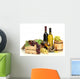 Barrel Bottles and Wine Wall Decal