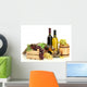Barrel Bottles and Wine Wall Decal