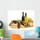 Barrel Bottles and Wine Wall Decal
