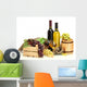 Barrel Bottles and Wine Wall Decal
