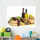 Barrel Bottles and Wine Wall Decal
