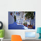 Blue Lane in Chefchaouen in Morocco Wall Mural