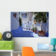 Blue Lane in Chefchaouen in Morocco Wall Mural
