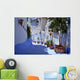 Blue Lane in Chefchaouen in Morocco Wall Mural