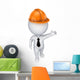 Construction Worker Wall Decal