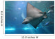 Spotted Eagle Ray and Giant Trevelly fish Wall Mural